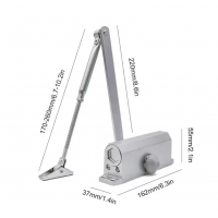 Automatic Door Closer Spring Hydraulic Buffer Door Stopper Adjustable Speed Door